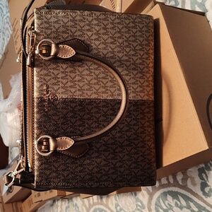 MICHAEL Michael Kors Brown Signature Satchel